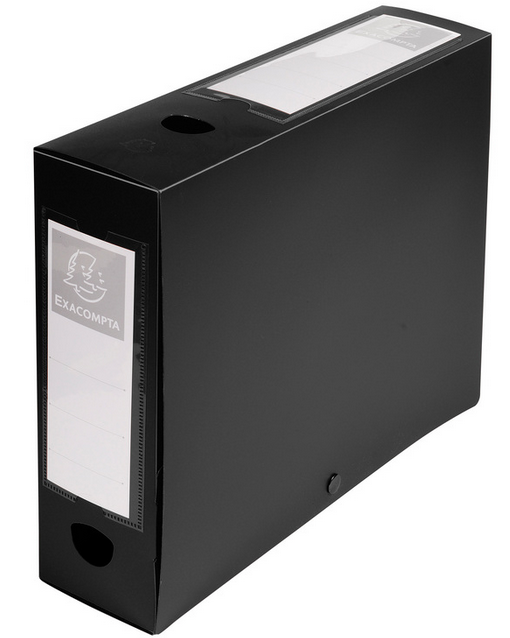 BOITE DE CLASSEMENT POLYPRO 7/10E DOS 80 MM NOIR