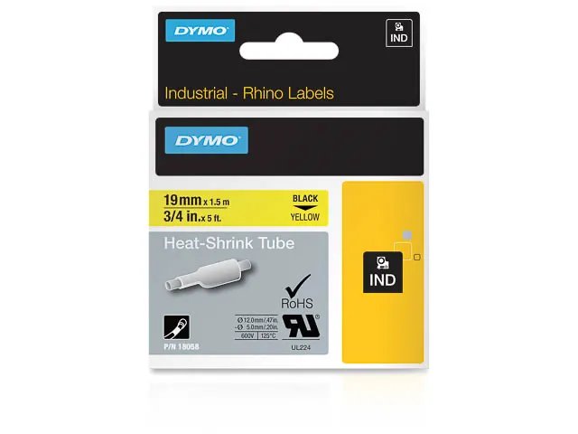 S0718340 DYMO ID1 19mm HEAT SHR- cartouche 