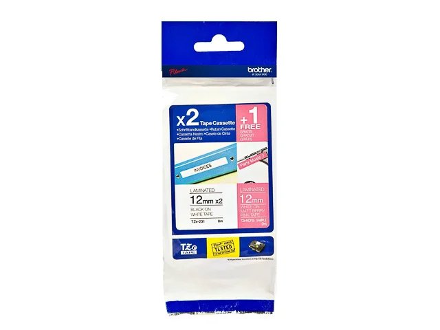 TZE32M3 BROTHER PT 12mm (3)- noir sur blanc