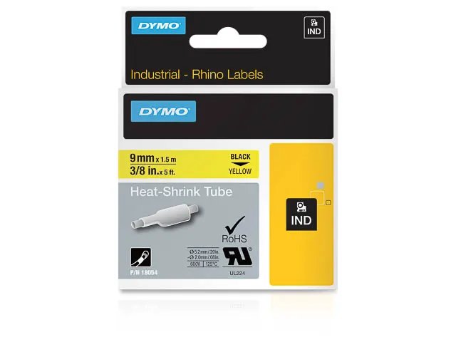 S0718290 DYMO ID1 9mm HEAT SHR- cartouche 