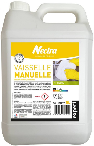 5 LITRES LIQUIDE VAISSELLE MAIN ECO LABEL