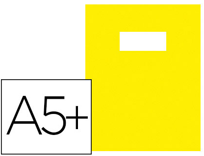 PROT CAHIER PVC 17X22 OP JAUNE 220 MIC.