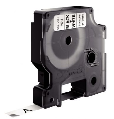 RUBAN DYMO D1  9MMX7M ECRITURE NOIRE SUR RUBAN BLANC