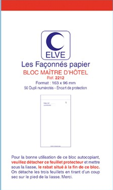 MAITRE D'H0TEL 165X96 DUPLI