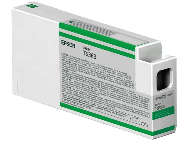 T636B - EPSON Cartouche Encre Pigment verte 700ml   