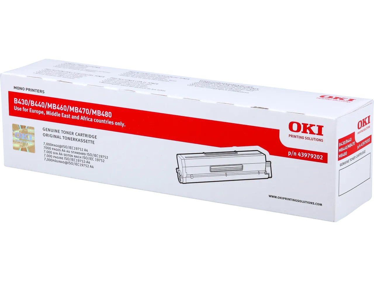 43979202 OKI B440 Toners noir