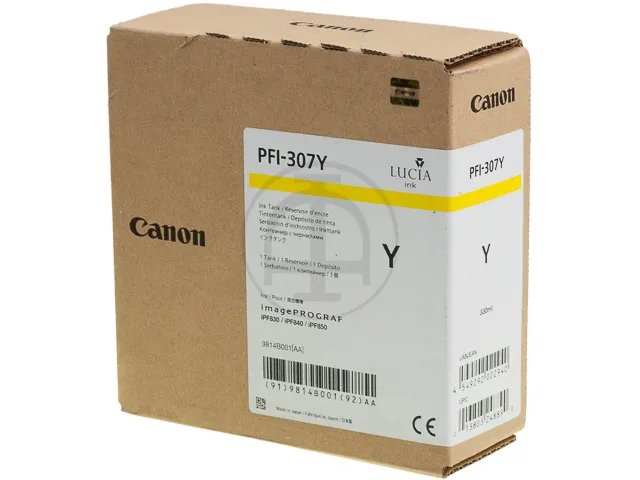 PFI307Y CANON IPF830 - cartouche Jaune