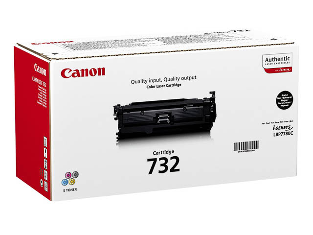 CANON Cartouche toner 732BK Noir 6 100 pages