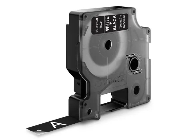 S0720610 DYMO D1 12mm- noir sur blanc