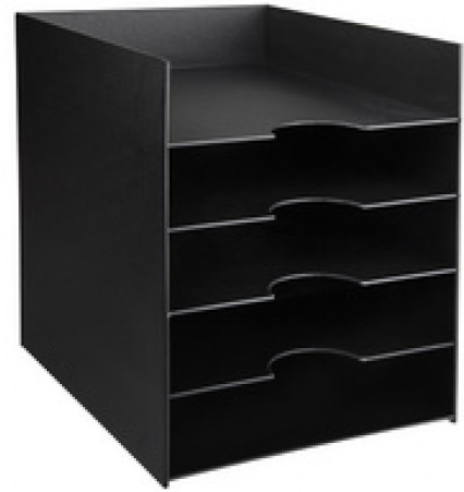 BLOC DE CLASSEMENT POUR ARMOIRE 5 CASES FORMAT 24X32 CM NOIR