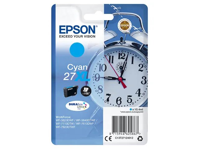 T2712 - EPSON WF3620DWF - cartouche cyan Grande Capacité