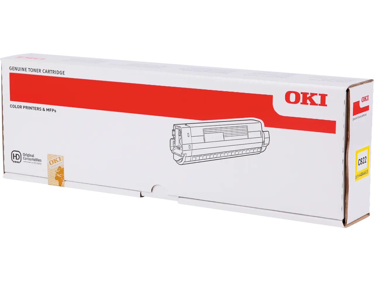 44844613 OKI C822 Toner Jaune