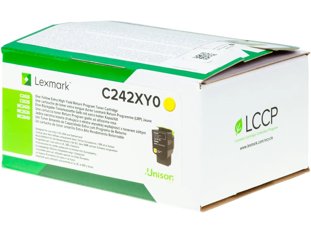 C242XY0 LEXMARK MC2425 Toner Jaune Grande Capacité
