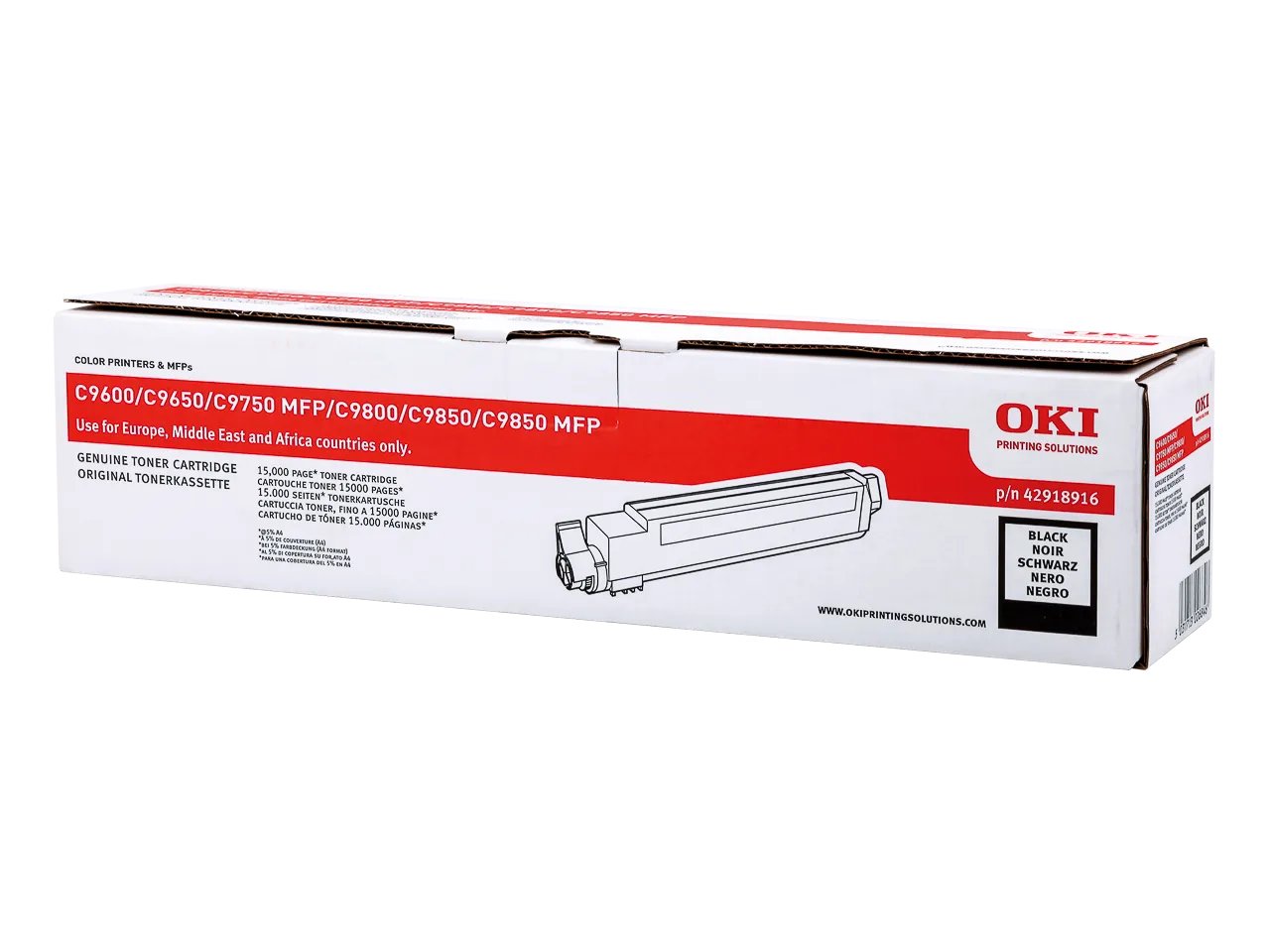 42918916 OKI C9600 Toner noir