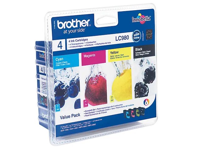 LC980VALPDR BROTHER DCP145C - cartouche (4)KIT