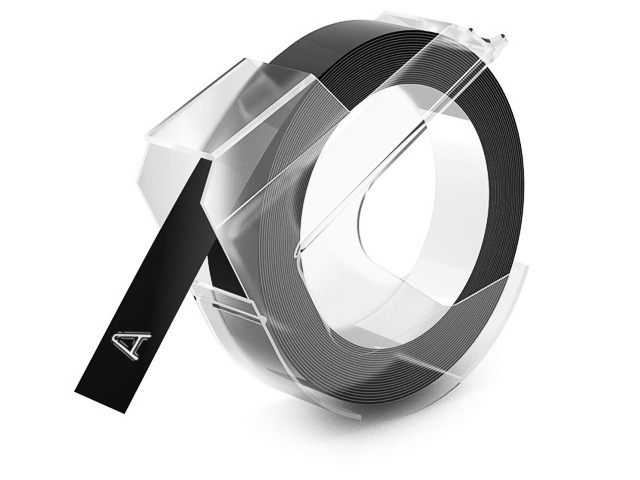 S0898130 DYMO 9mm EMBOSSING TAPE Noir