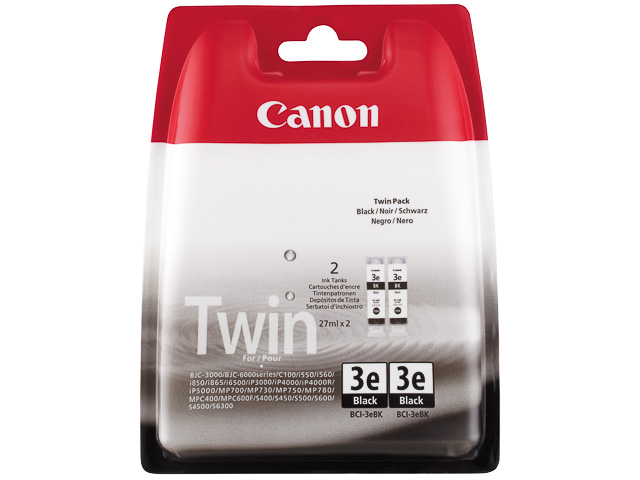 BCI3EBK CANON BJC6000 - cartouche  (2) Noir