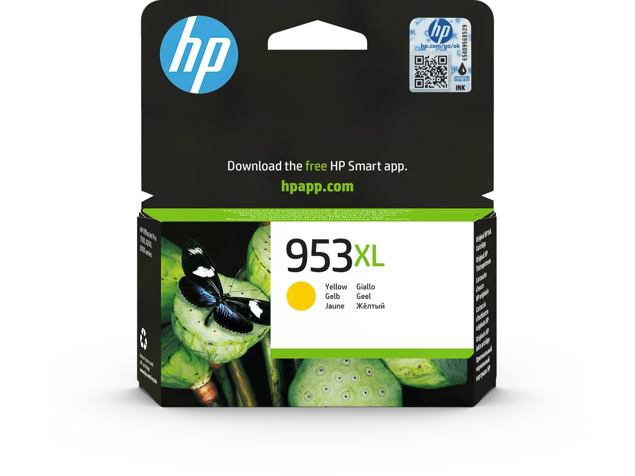 HP953XL Jaune - Cartouche Encre 953XL Jaune 1 600 pages - F6U18AE#BGX HP OfficeJet PRO8210