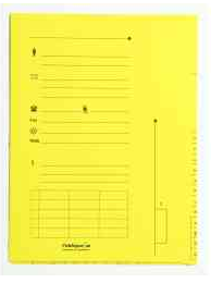 OXFORD Paquet de 25 chemises HV ULTIMATE 2 rabats. En kraft 240g. Pour format A4. Coloris jaune