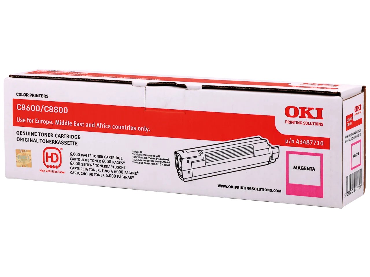 43487710 OKI C8600 Toner magenta