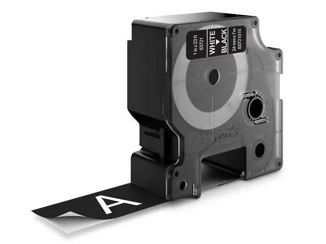 S0721010 DYMO D1 24mm- noir sur blanc