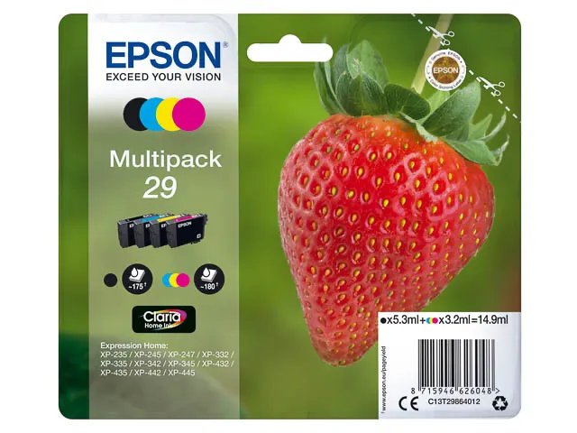 C13T29864012 EPSON XP235 - cartouche (4)CMYK - Standard
