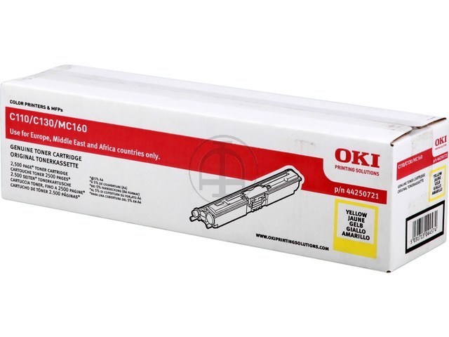 44250721 OKI C110 Toner Jaune Grande Capacité