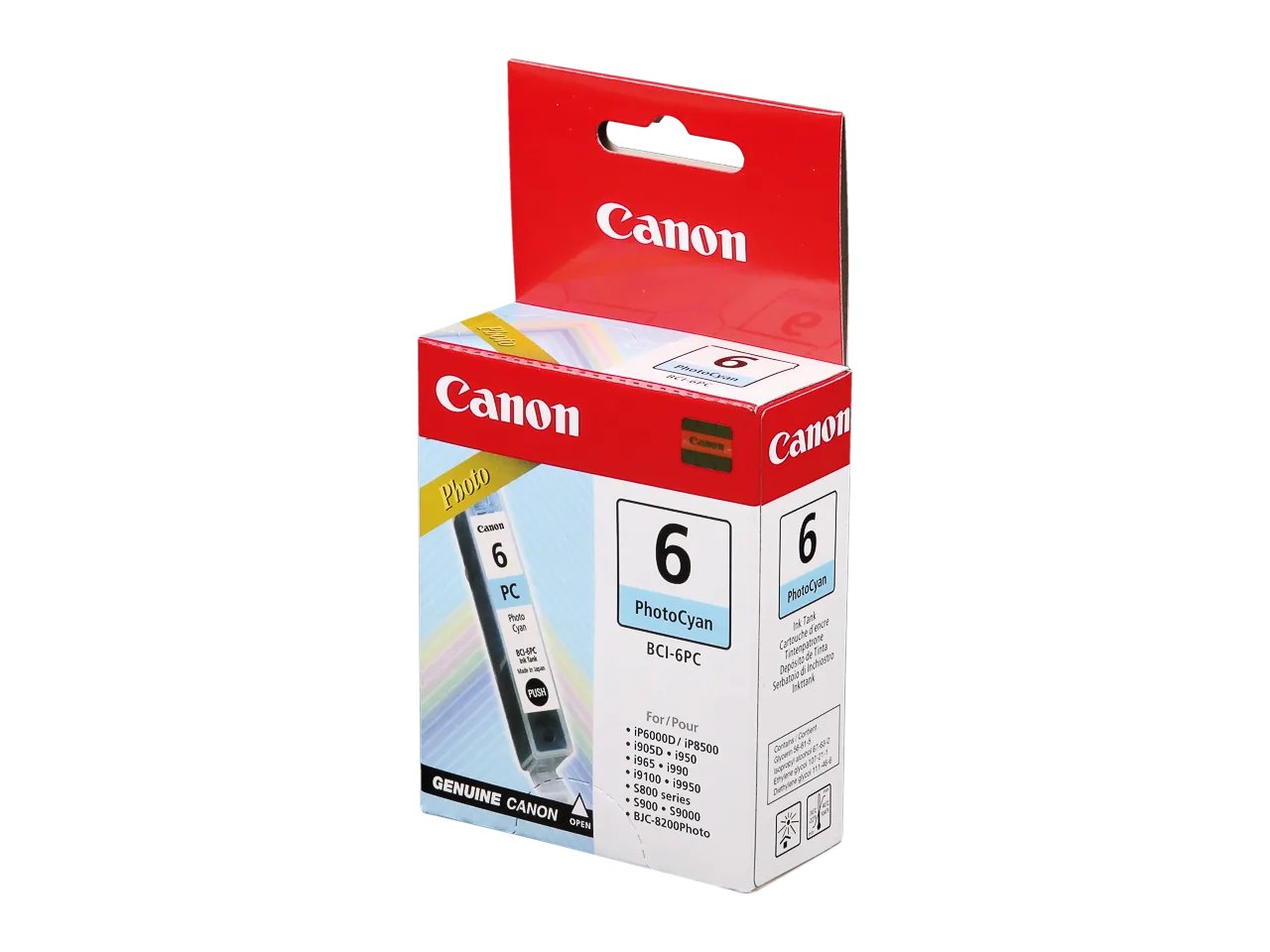 BCI6PC CANON BJC8200 photo  - cartouche  cyan