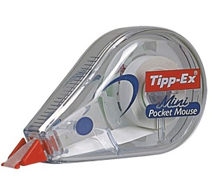 RUBAN CORRECTEUR TIPP-EX MINI POCKET MOUSE 5 MM X 6 M - Commande à l'unité, pour info colisage boite de 10  	