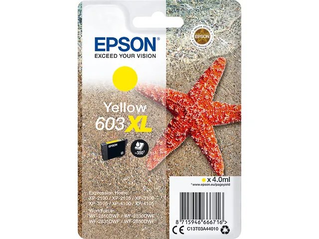T03A4 - EPSON 603XL - cartouche Jaune Grande Capacité