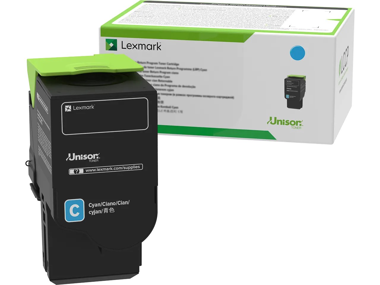 78C2UCE LEXMARK CS521DN Toner cyan Grande Capacité