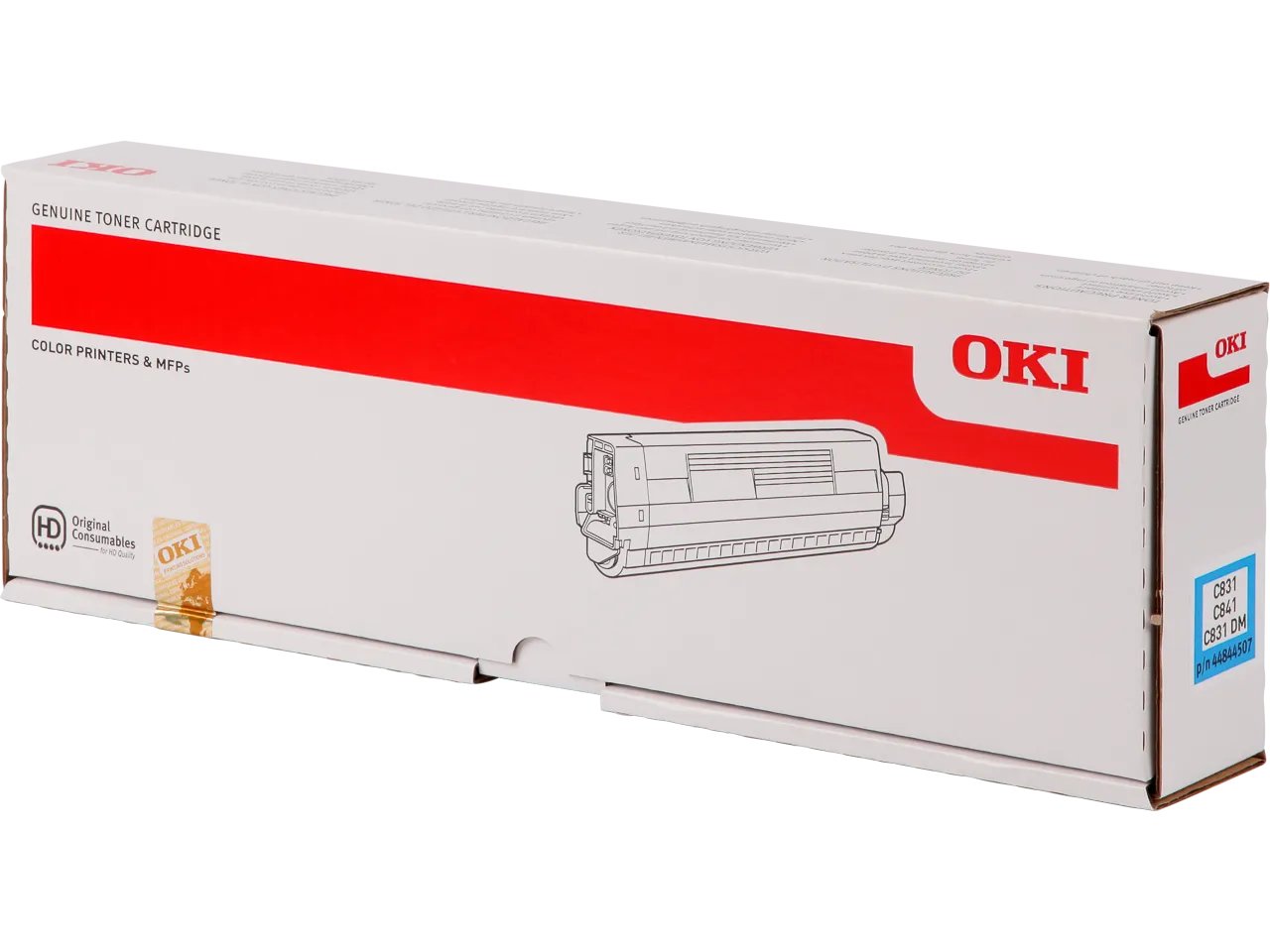 44844507 OKI C831 Toner cyan