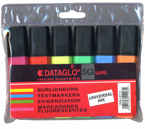 POCHETTE 6 SURLIGNEURS ASSORTIS