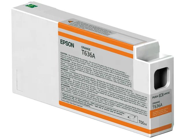 T636A - EPSON Cartouche Encre Pigment ORANGE 700ml  