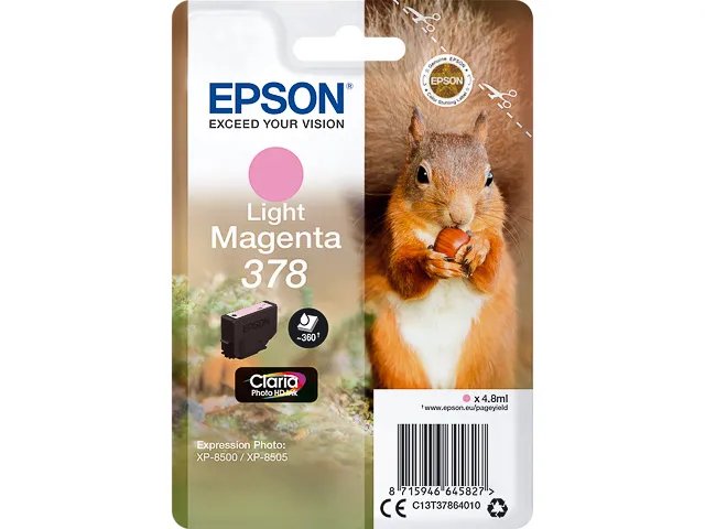EPSON 378 - T3786 - EPSON XP8500 - cartouche  magenta clair - Standard
