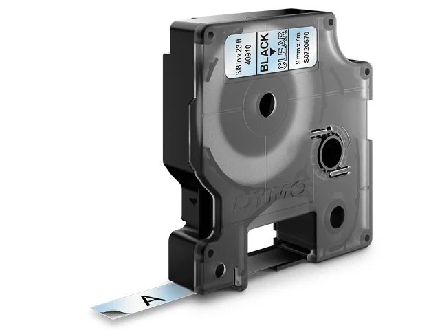 S0720670 DYMO D1 9mm  - bleu sur transparent