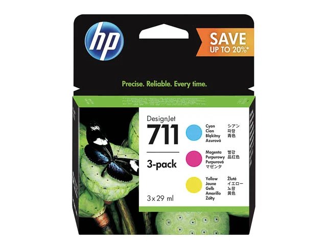 P2V32A HP DesignJet d'encre T120 TINTE (3) CMY