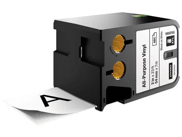 1868755 DYMO XTL 54mm  - noir sur blanc