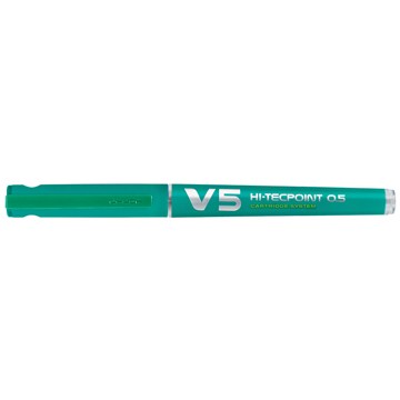 STYLO ENCRE LIQUIDE PILOT V5 VERT RECHARGEABLE