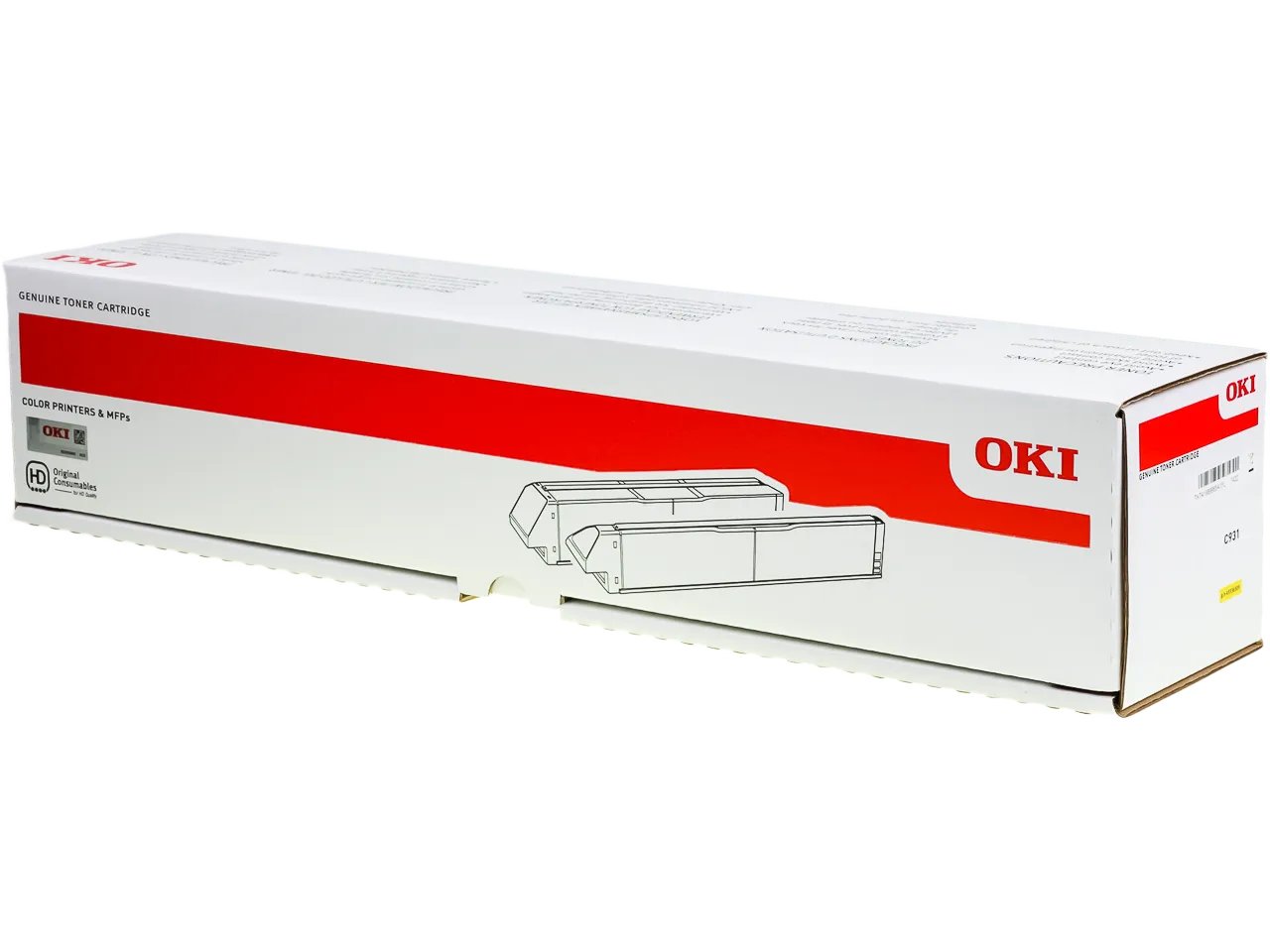 45536505 OKI C931 Toner Jaune Grande Capacité