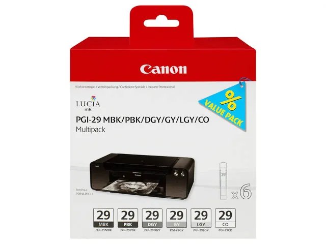 PGI29 CANON PRO1 - cartouche  (6) MULTIPACK