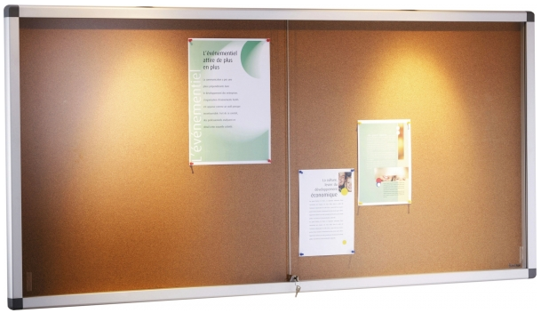 VITRINE GLACE COULISS. ALGOL FD METAL 12F