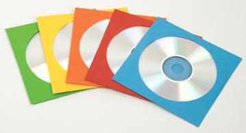 PACK DE 50 ENVELOPPES CD PAPIER COULEURS ASS