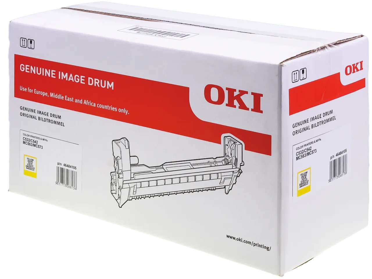 46484105 OKI C532 Tambour (OPC) Jaune