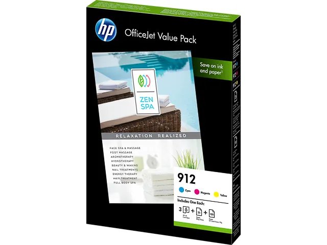 6JR41AE HP OfficeJet  8010 - cartouche  (3) CMY+PAPER