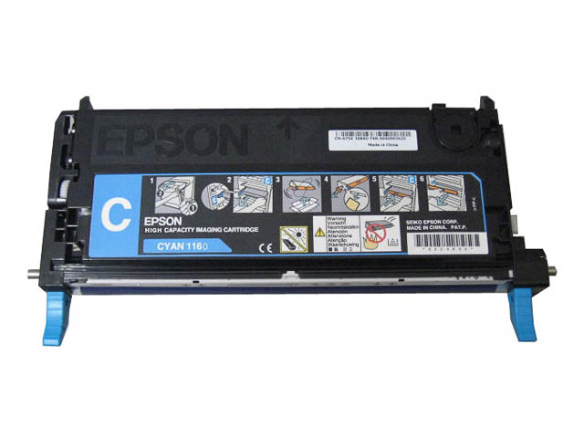 Epson C13S051160 de grande capacité pour imprimante Epson Aculaser C2800 et C2800N. Couleur : cyan.