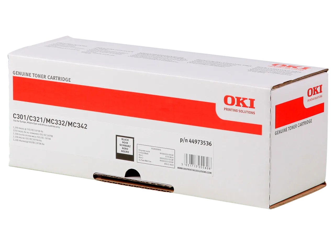 44973536 OKI C301 Toner noir