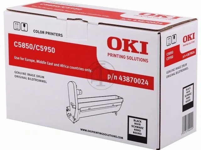 43870024 OKI C5850 Tambour (OPC) Noir