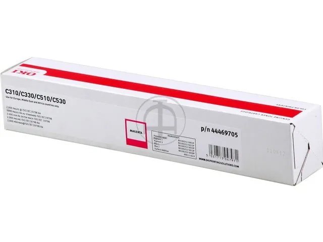 44469705 OKI Cartouche Toner C310 Magenta 2 000 pages