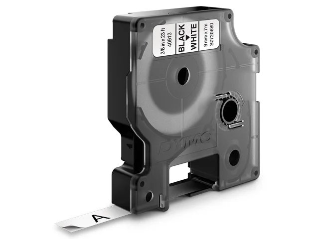 Ruban pour étiqueteuse Dymo 7 m x 9 mm Noir sur Blanc